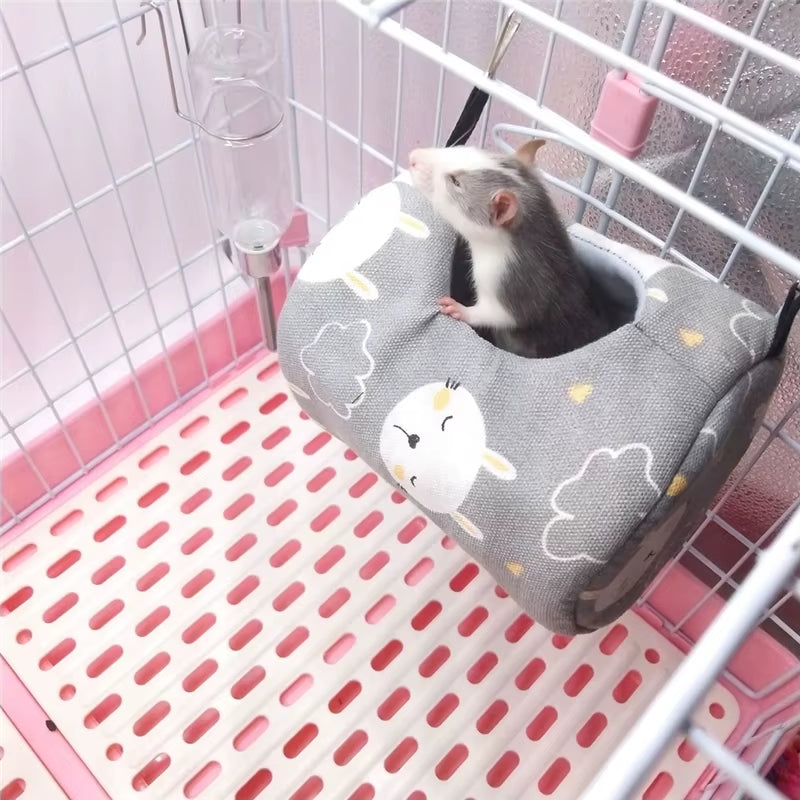 Hammock Bed for Small Pets ƒ?? Cozy, Hanging Comfort for Hamsters, Rats & Guinea Pigs
