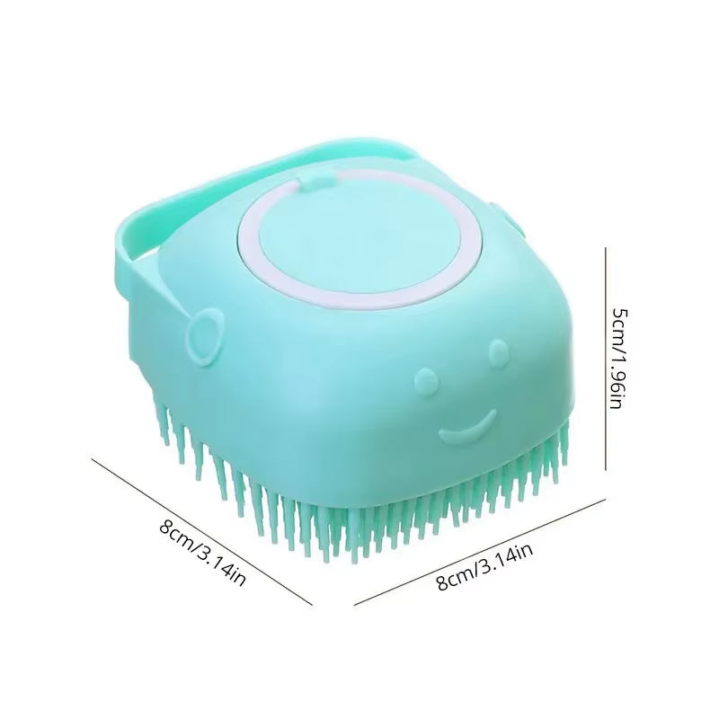FurEase Spa Brush ƒ?? 2-in-1 Grooming & Bath Time Bliss for Dogs and Cats