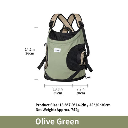 Pet Front Carry Chest Backpack ƒ?? Stylish, Secure & Super Comfortable for Outdoor Adventures