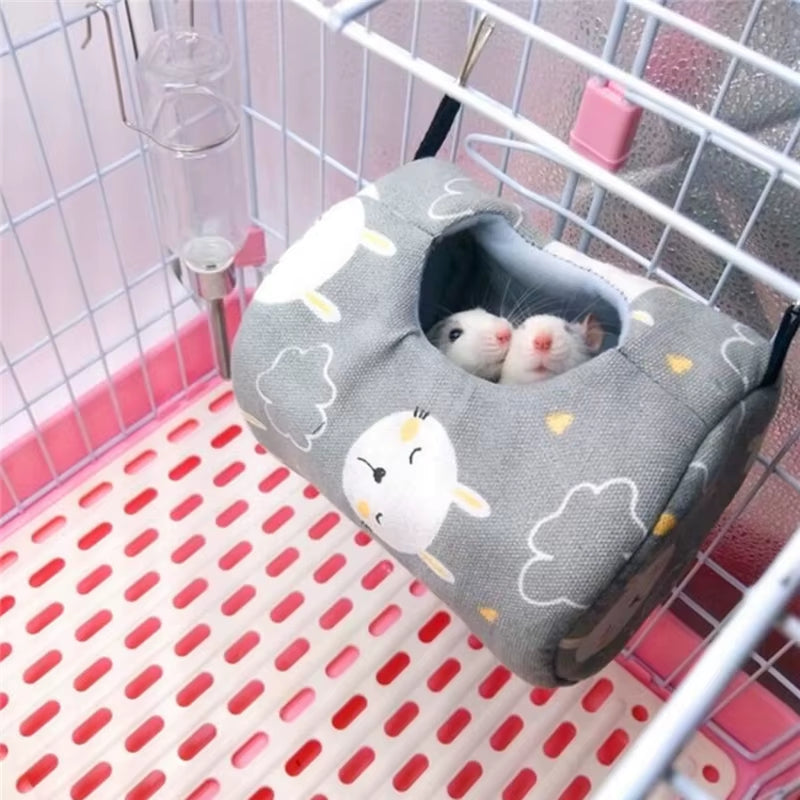 Hammock Bed for Small Pets ƒ?? Cozy, Hanging Comfort for Hamsters, Rats & Guinea Pigs