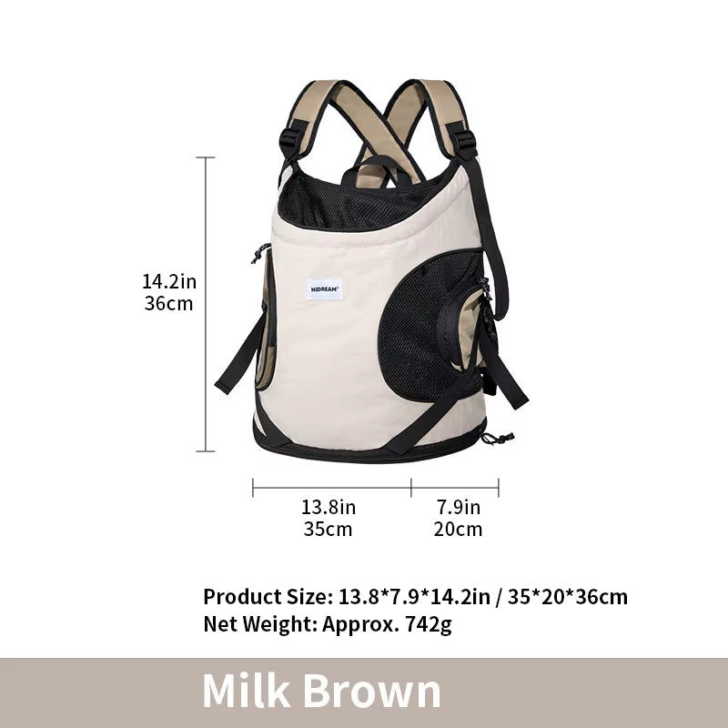 Pet Front Carry Chest Backpack ƒ?? Stylish, Secure & Super Comfortable for Outdoor Adventures