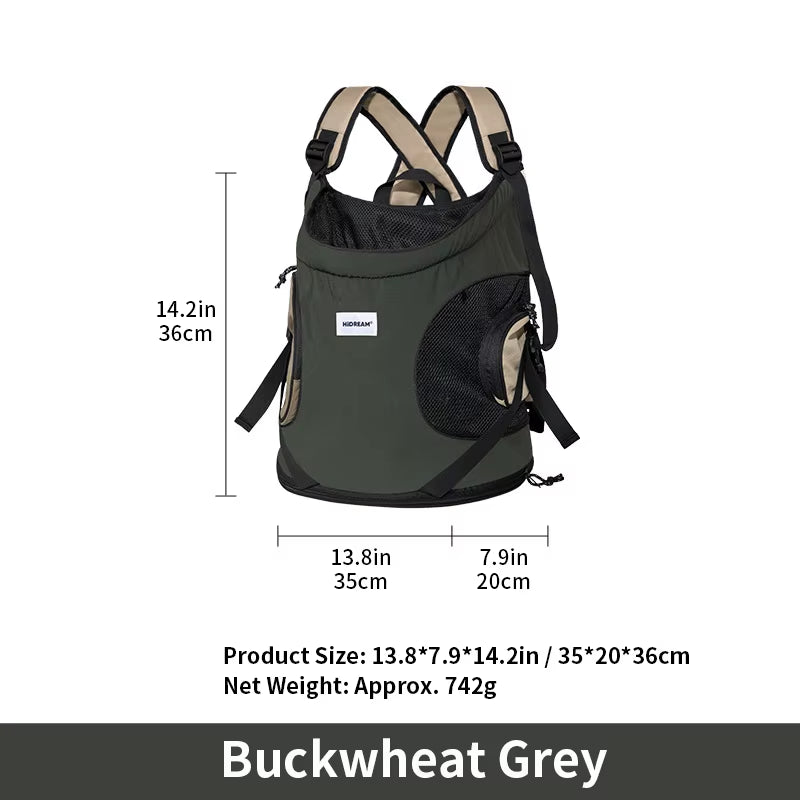 Pet Front Carry Chest Backpack ƒ?? Stylish, Secure & Super Comfortable for Outdoor Adventures