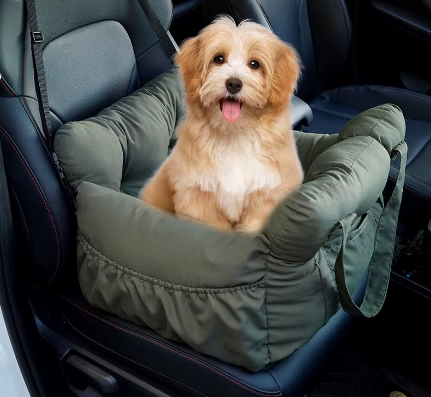 Travel Booster Car Seat ƒ?? Cozy, Secure, and Stylish for Every Pet Adventure!
