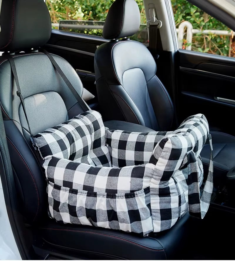 Travel Booster Car Seat ƒ?? Cozy, Secure, and Stylish for Every Pet Adventure!