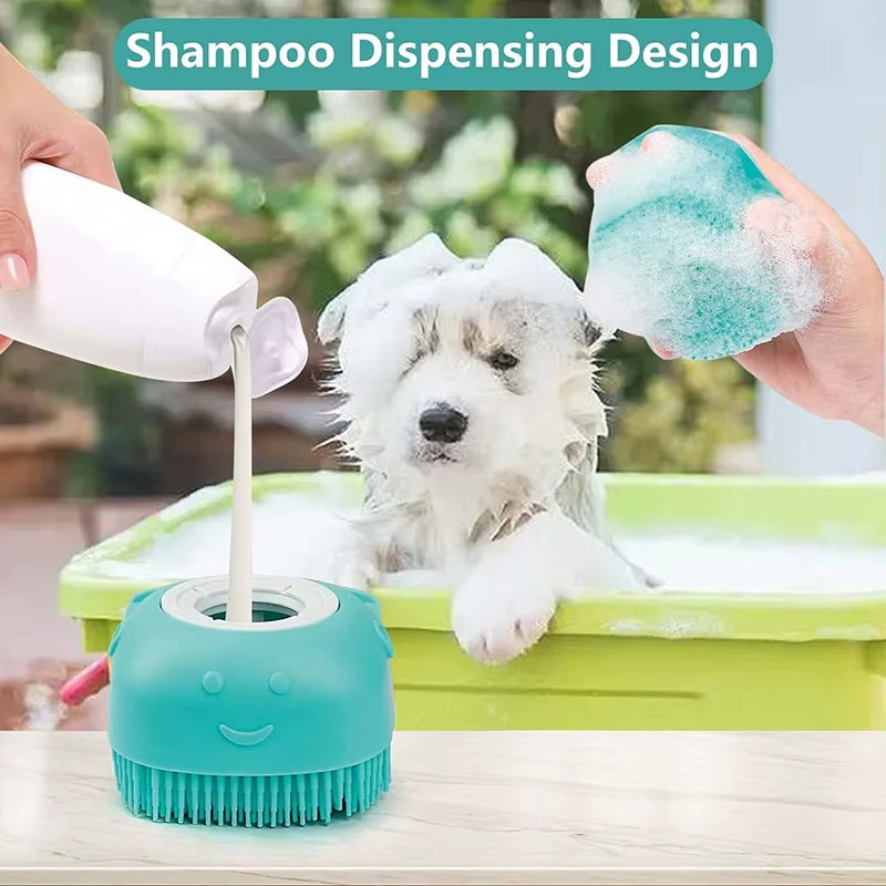 FurEase Spa Brush ƒ?? 2-in-1 Grooming & Bath Time Bliss for Dogs and Cats