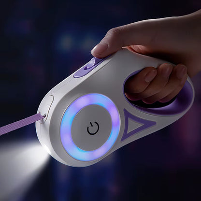 GlowPaw LED FlexiLeash ƒ?? Light-Up Retractable Leash for Pets of All Sizes