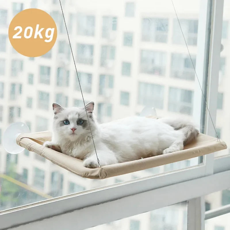 SunBasker Window Hammock ƒ?? The Ultimate Sunny Seat for Cats Who Love to Lounge