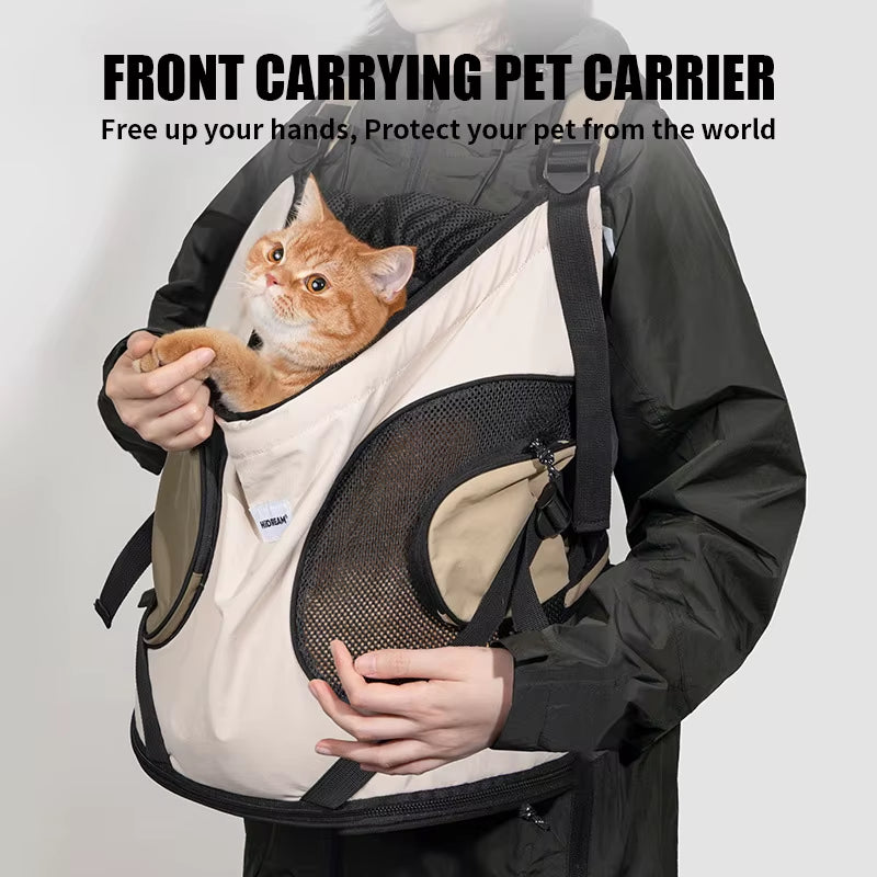 Pet Front Carry Chest Backpack ƒ?? Stylish, Secure & Super Comfortable for Outdoor Adventures