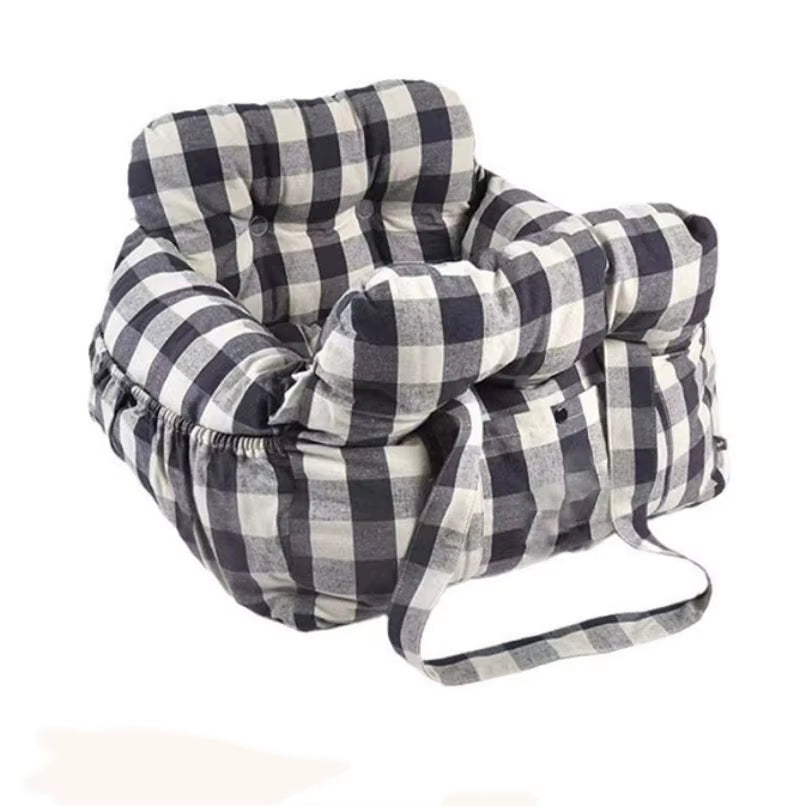 Travel Booster Car Seat ƒ?? Cozy, Secure, and Stylish for Every Pet Adventure!