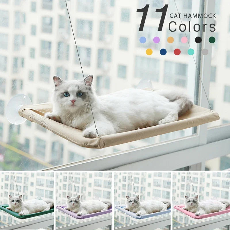 SunBasker Window Hammock ƒ?? The Ultimate Sunny Seat for Cats Who Love to Lounge